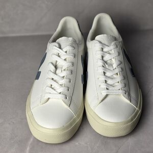 White and Blue Women's Sneakers